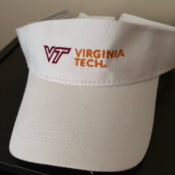 Virginia Tech White Visor Hat - Picture 1 of 2